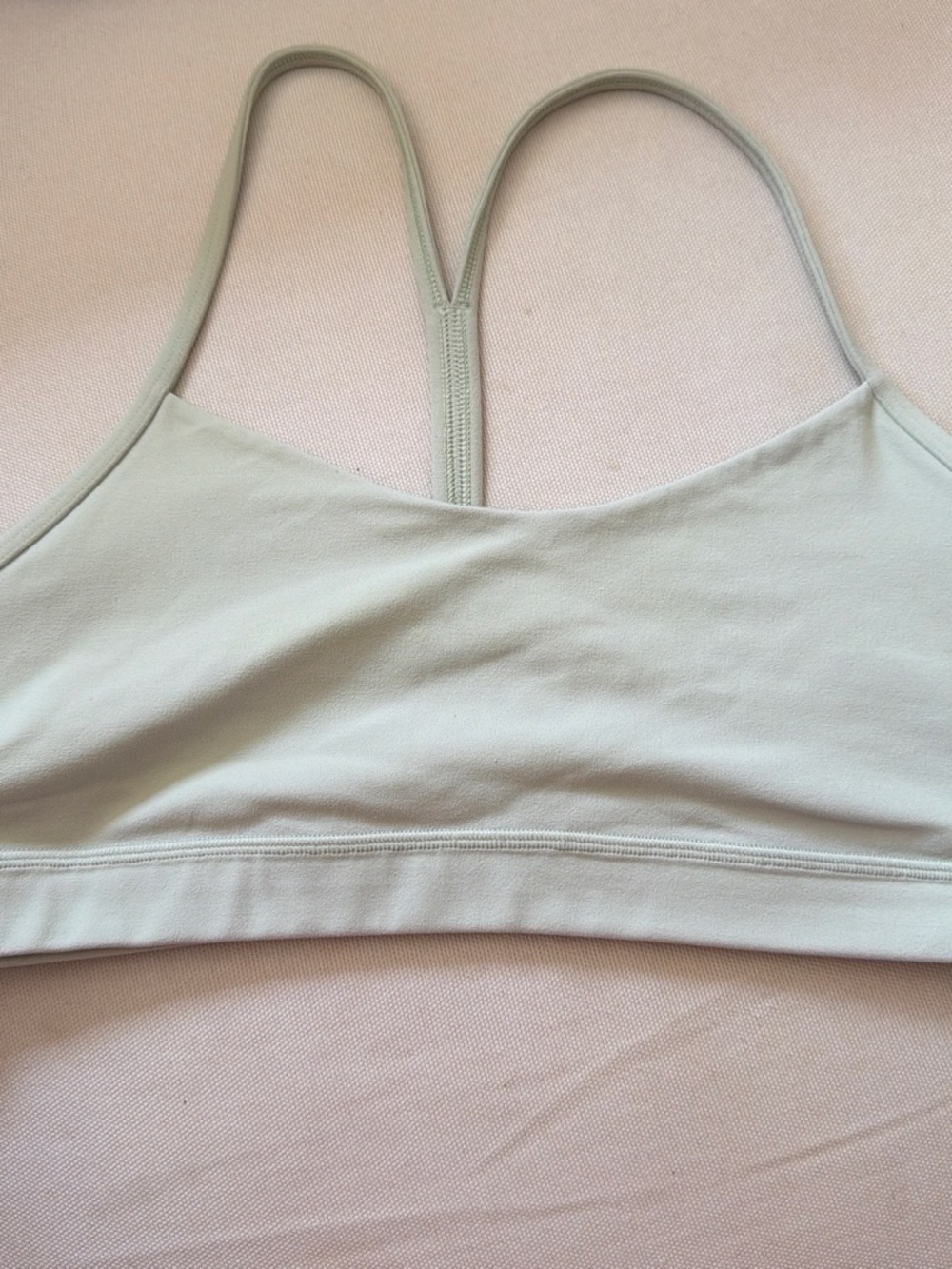 Lululemon Light Sage Strappy Sports Bra